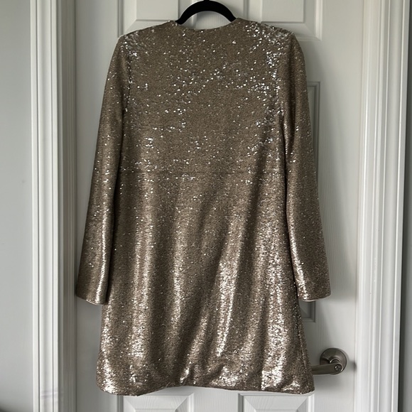 The Jersey Diaries gold sequin dress small - Picture 3 of 6
